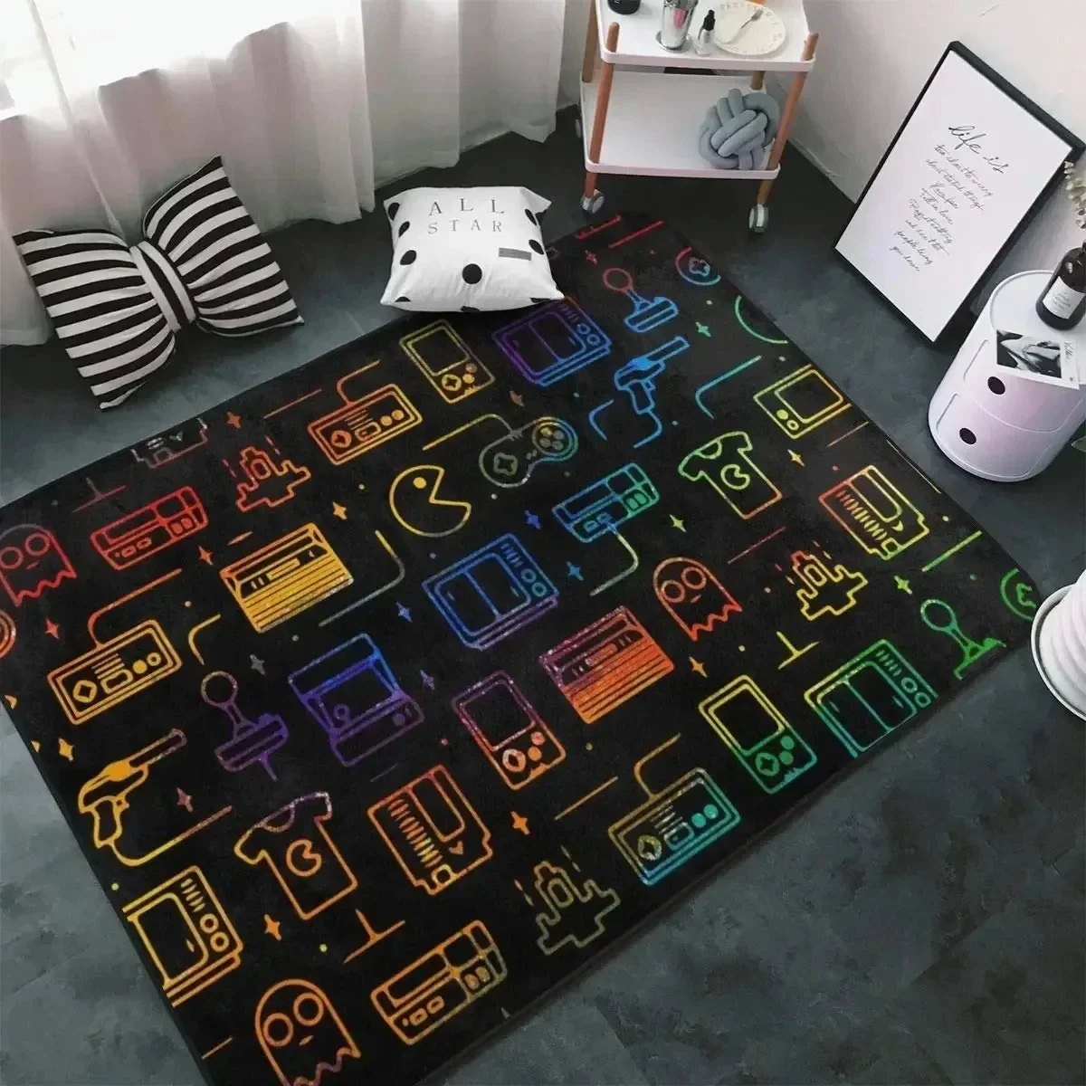 Esports Gaming Hotel - Tappeto da Gaming Esports Nero con