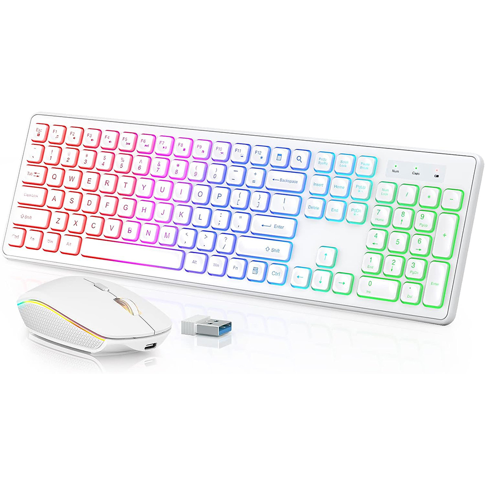 Esports Wireless Gaming Mouse - Tastiera e mouse wireless retroilluminati, tasti