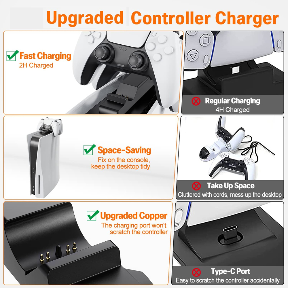 Per PS5 Controller Charger Gam - Controller Charging Stand recensione e prezzo