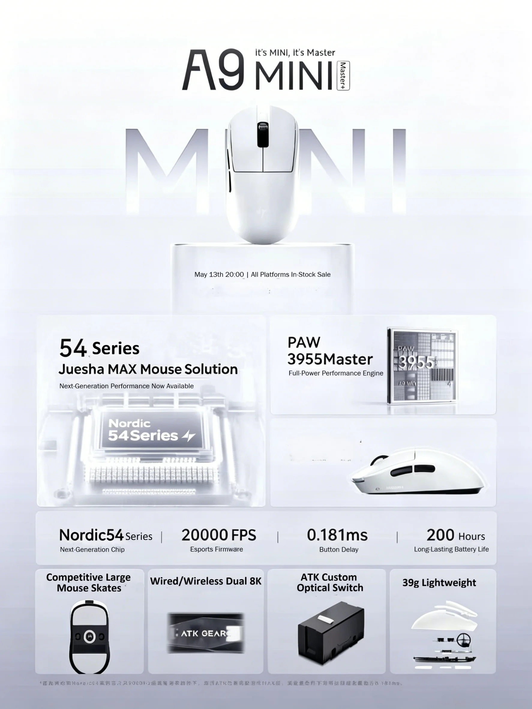 Mouse da Gaming Wireless ATK A - Esports Wireless Gaming Mouse recensione e prezzo